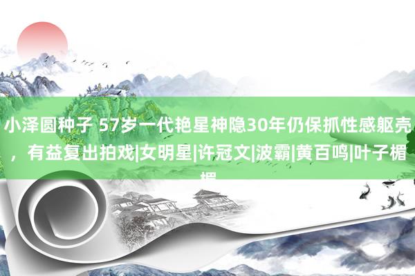 小泽圆种子 57岁一代艳星神隐30年仍保抓性感躯壳，有益复出拍戏|女明星|许冠文|波霸|黄百鸣|叶子楣