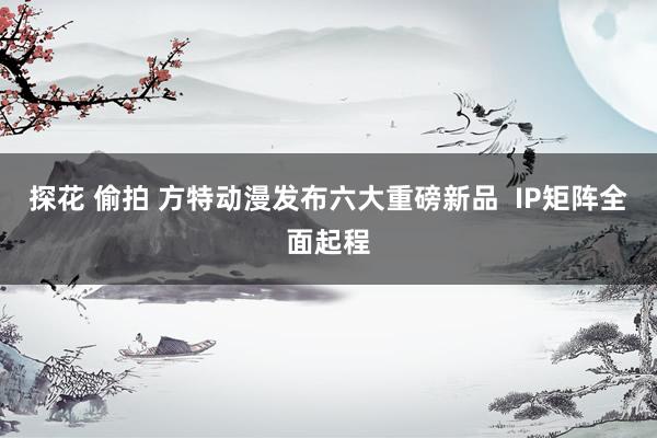 探花 偷拍 方特动漫发布六大重磅新品  IP矩阵全面起程